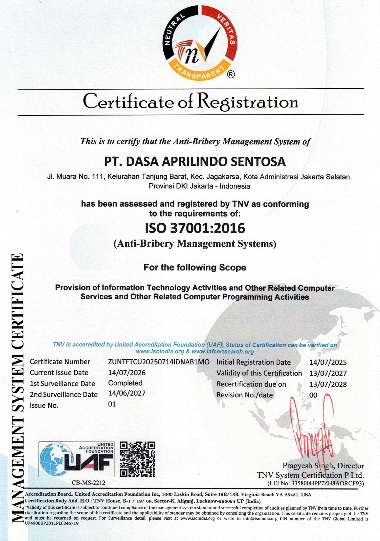ISO 37001:2016